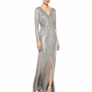 Adrienna Papell foiled jersey dress
